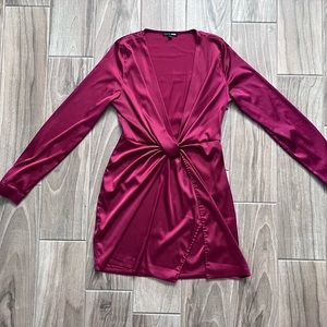 Burgundy dress